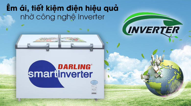 Công nghệ Inverter - Tủ đông Darling Inverter 260 lít DMF-3699 WSI-4