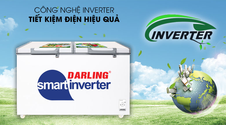 Tủ đông Darling Inverter 350 lít DMF-4699 WSI-4 - Công nghệ Inverter