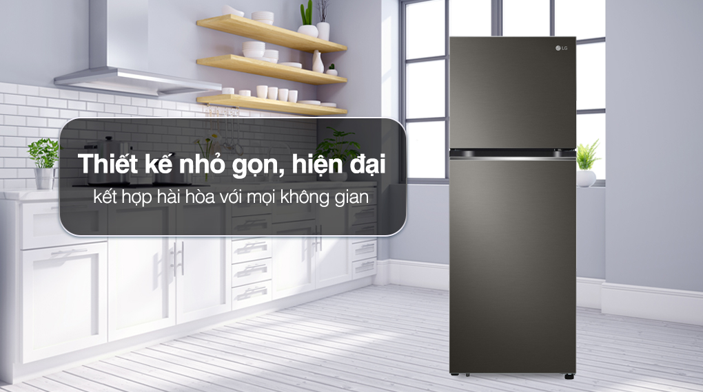 Tủ lạnh LG Inverter 243 Lít GV-B242BL - Thiết kế nhỏ gọn