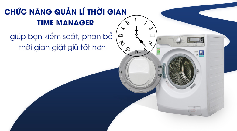 Time Manager - Máy giặt Electrolux Inverter 9 kg EWF12938