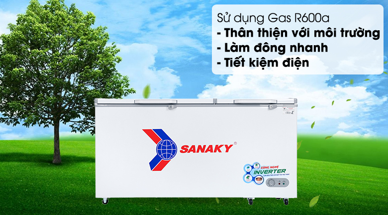 Tủ đông Sanaky 530 lít VH-6699HY3 - Gas R600a