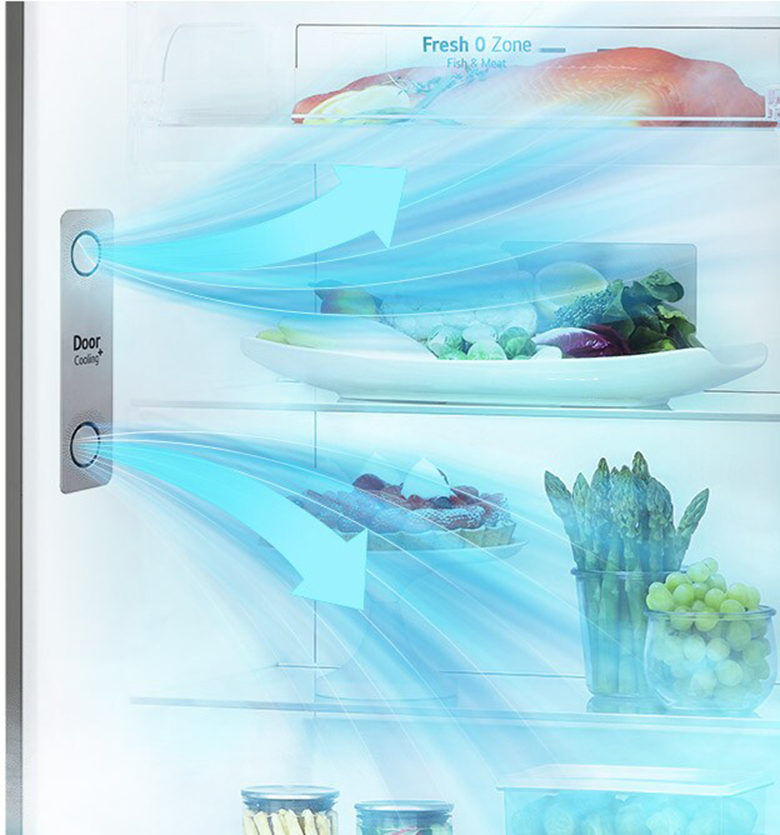 Tủ lạnh LG Inverter 374 lít GN-D372PSA door cooling