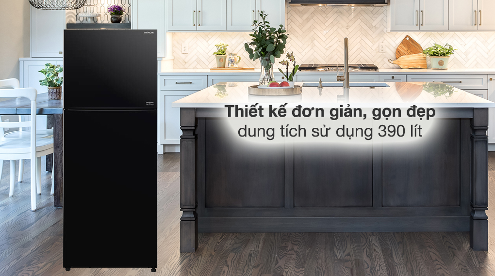 Tủ lạnh Hitachi Inverter 390 lít R-FVY510PGV0 GBK - Tổng quan thiết kế