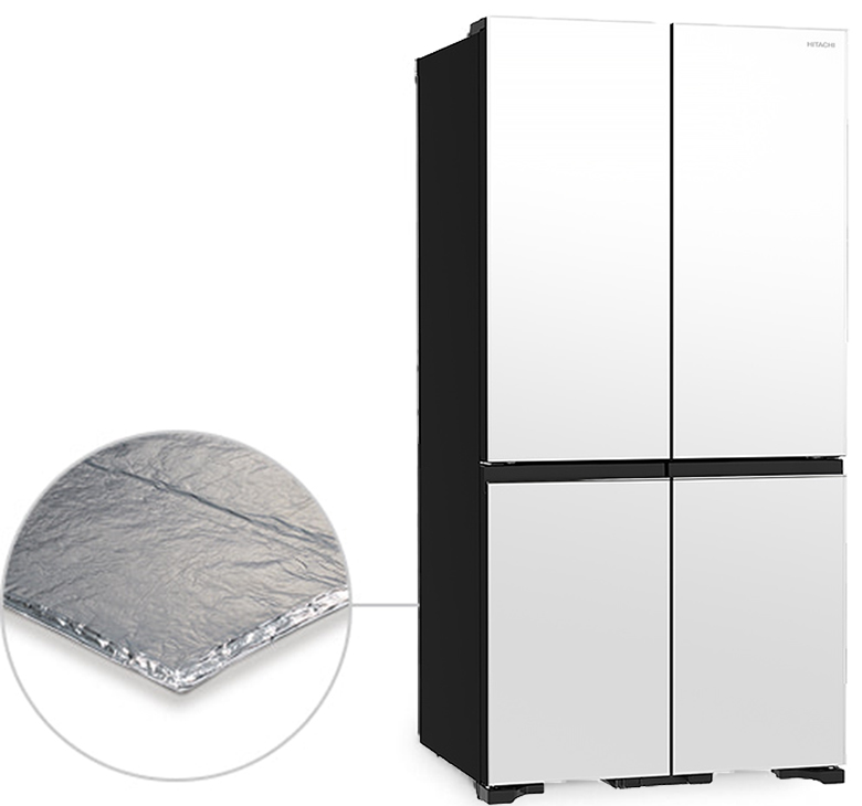 Tủ lạnh Hitachi Inverter 569 lít R-WB640VGV0X (MGW) tấm cách nhiệt chân không