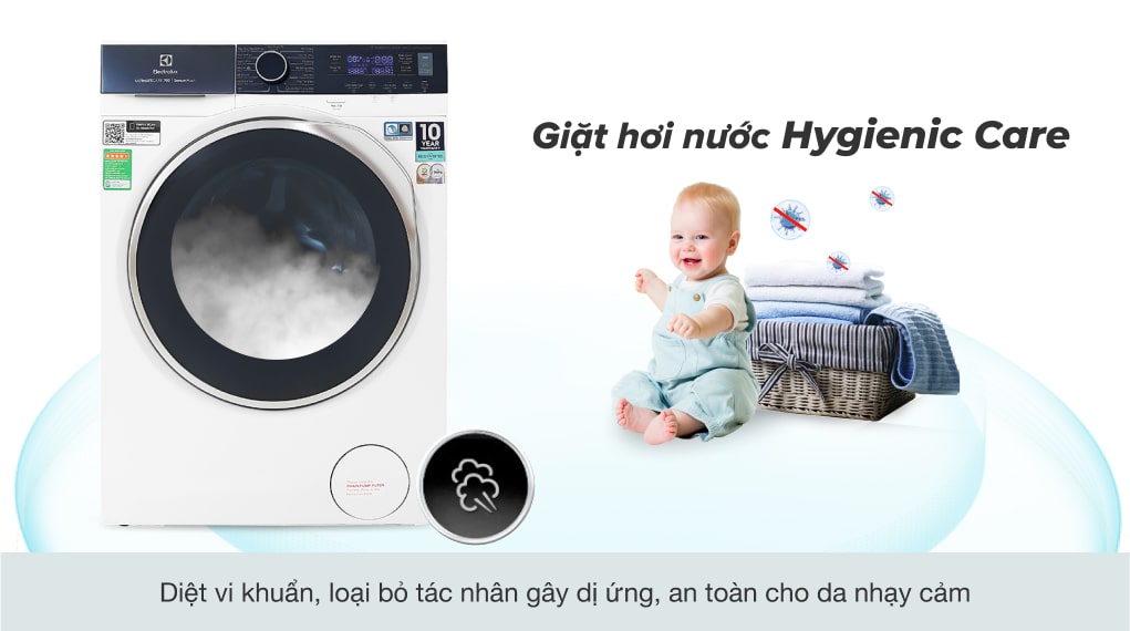 Máy giặt Electrolux Inverter 11 kg EWF1142Q7WB - Hygienic Care