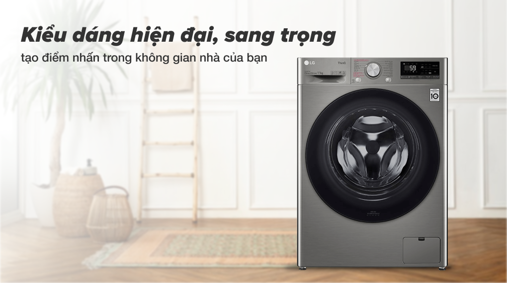 Máy giặt LG Inverter 11 kg FV1411S4P - Thiết kế