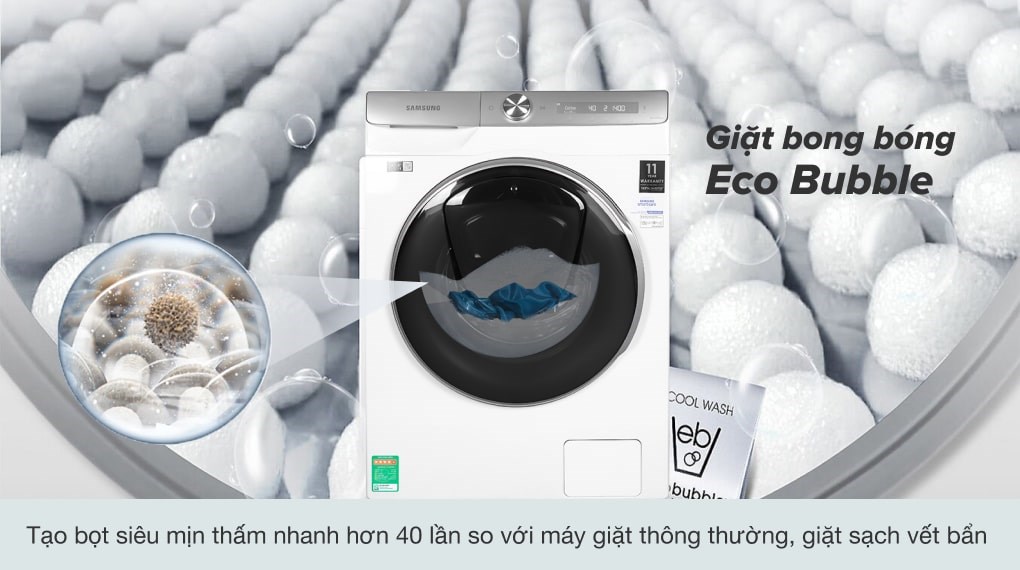 Máy giặt Samsung Inverter 9 Kg WW90TP54DSH/SV - EcoBubble