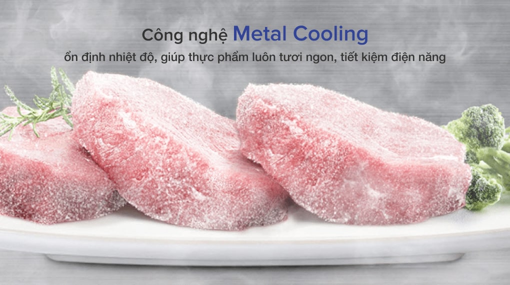 tấm kim loại Metal Cooling-Tủ lạnh Samsung Inverter 339 lít RB33T307055/SV