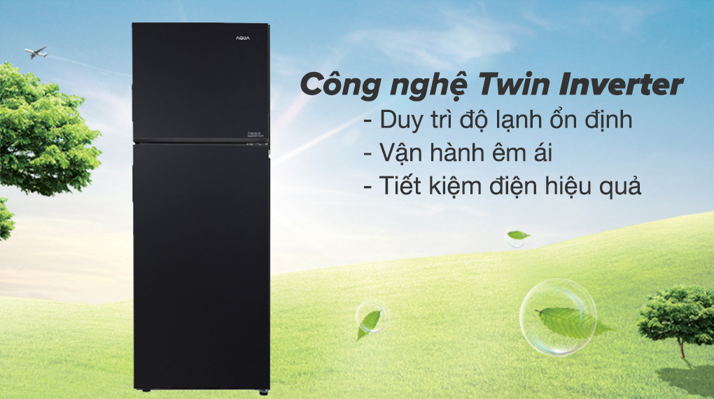 Tủ lạnh Aqua Inverter 333 lít AQR-T352FA(FB) - Công nghệ tiết kiệm điện