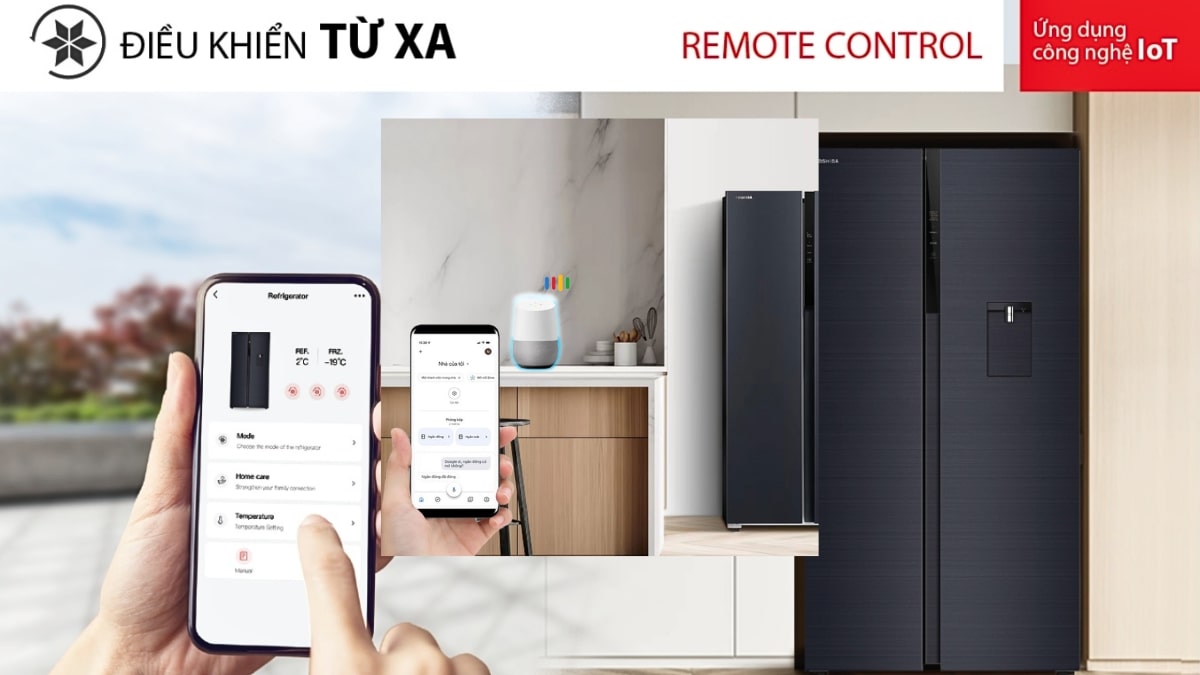 Ứng dụng TSmartLife hỗ trợ điều khiển tủ lạnh Toshiba