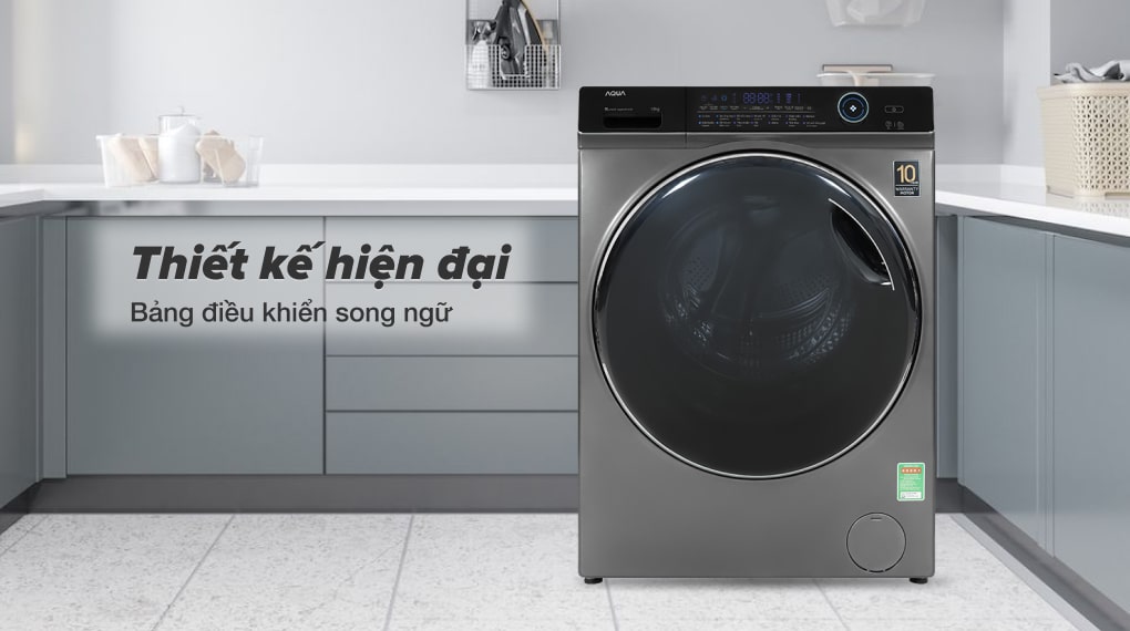 Máy giặt Aqua Inverter 15 kg AQD-A1500H PS - Thiết kế