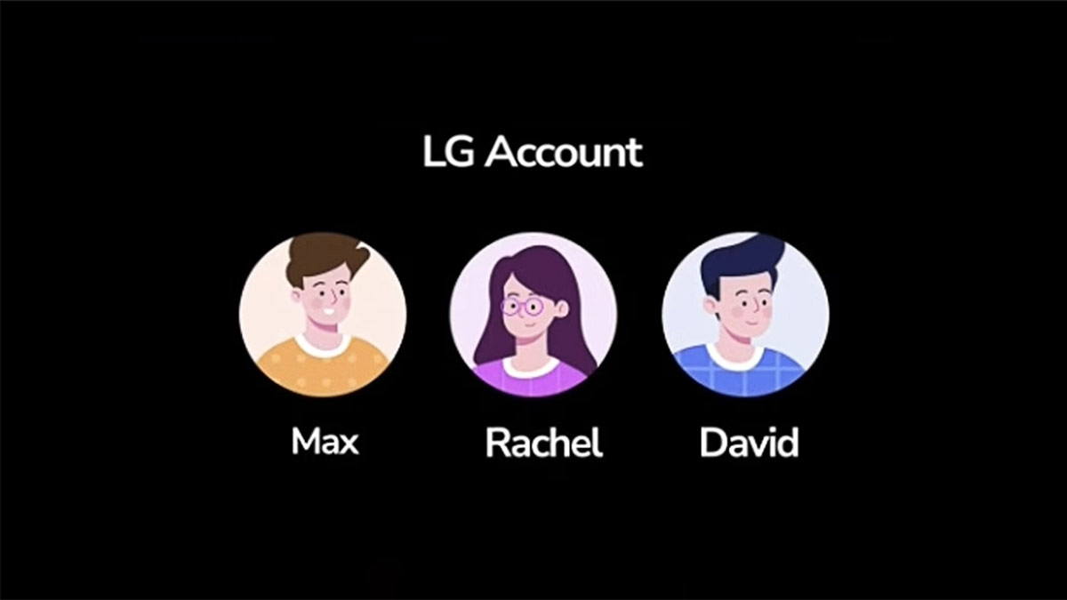 Tạo tài khoản LG cho từng thành viên trong gia đình
